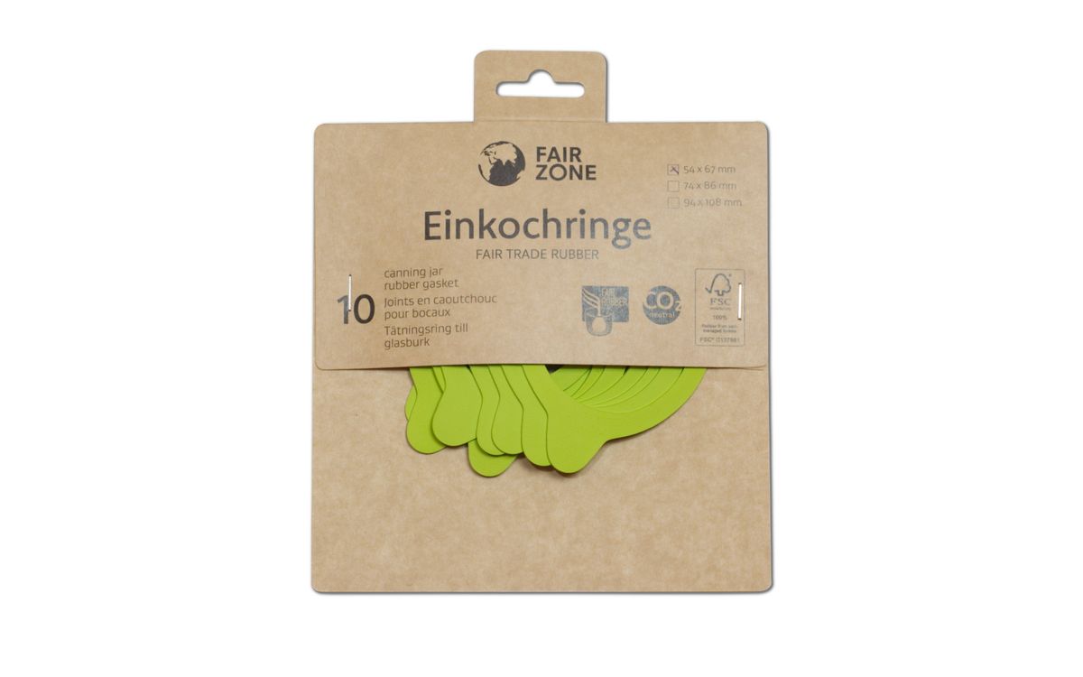 Einkochringe aus Naturkautschuk - 54 x 67 mm