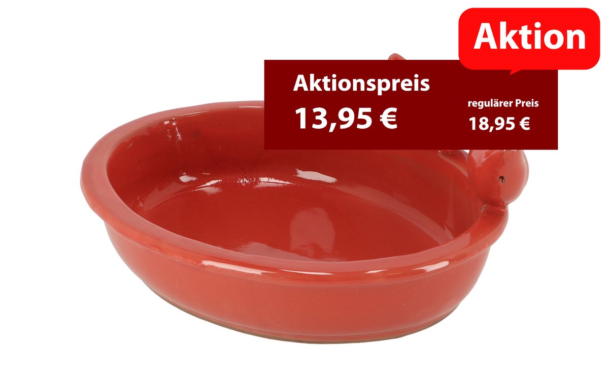 Vogeltränke - Rot