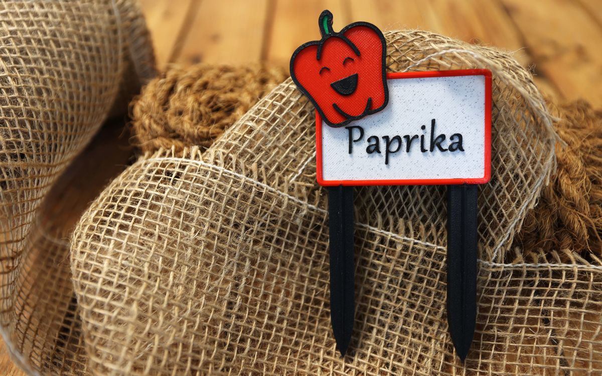 Gemüseschild Paprika