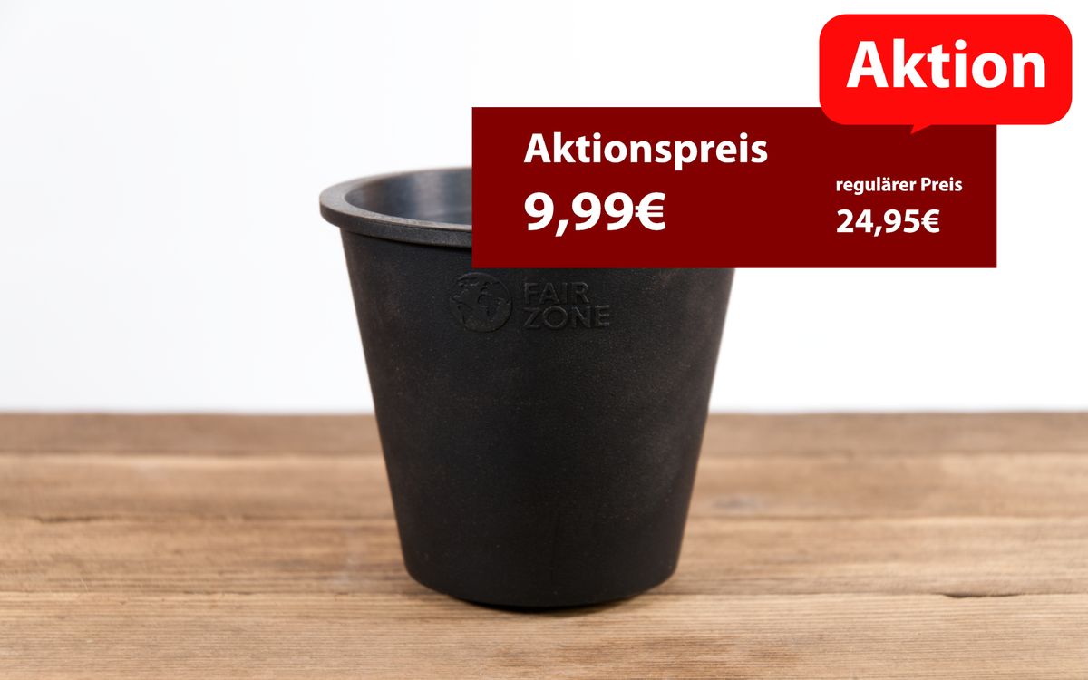 Pflanztöpfe aus Kautschuk - Schwarz
