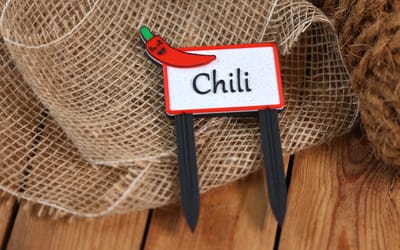 Gemüseschild Chili