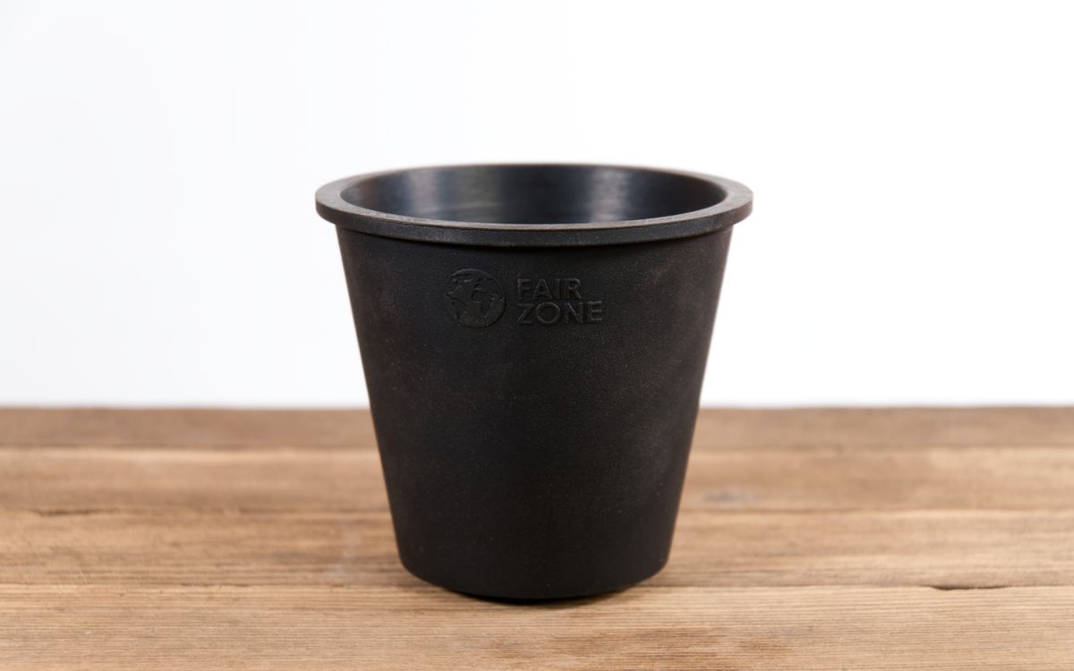 Pflanztöpfe aus Kautschuk - Schwarz