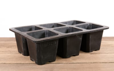 Saatgutschale aus Naturkautschuk 6 Zellen XL - Saatgutschale