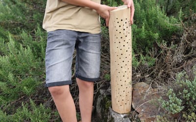 Wildbienen Nisthilfe Stamm 60 cm