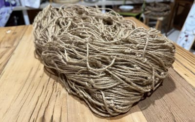 Großes Ranknetz aus Jute