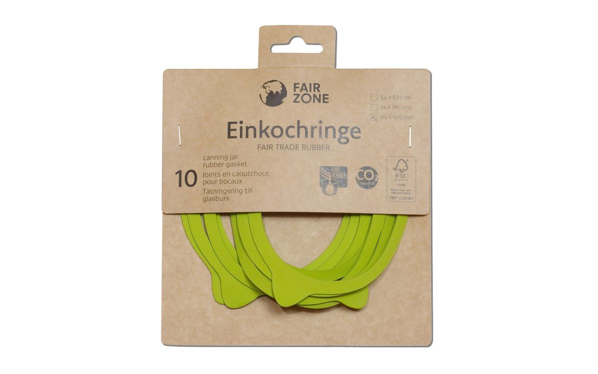 Einkochringe aus Naturkautschuk - 94 x 108 mm