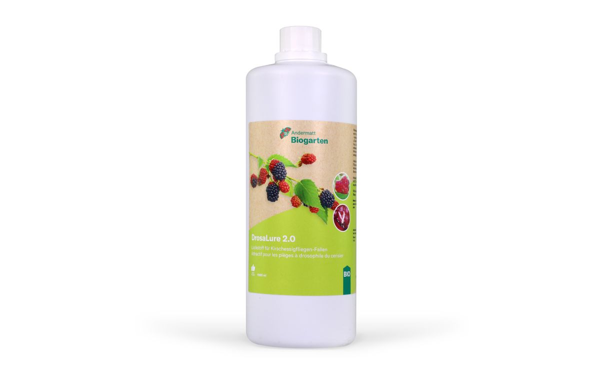 Drosal Pro Kirschessigfliegen-Falle - 1 Liter Lockstoff
