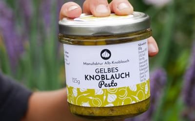 Gelbes Knoblauchpesto - Bio