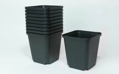 Vierecktopf 9 x 9 x 9,5 cm - 10er Set