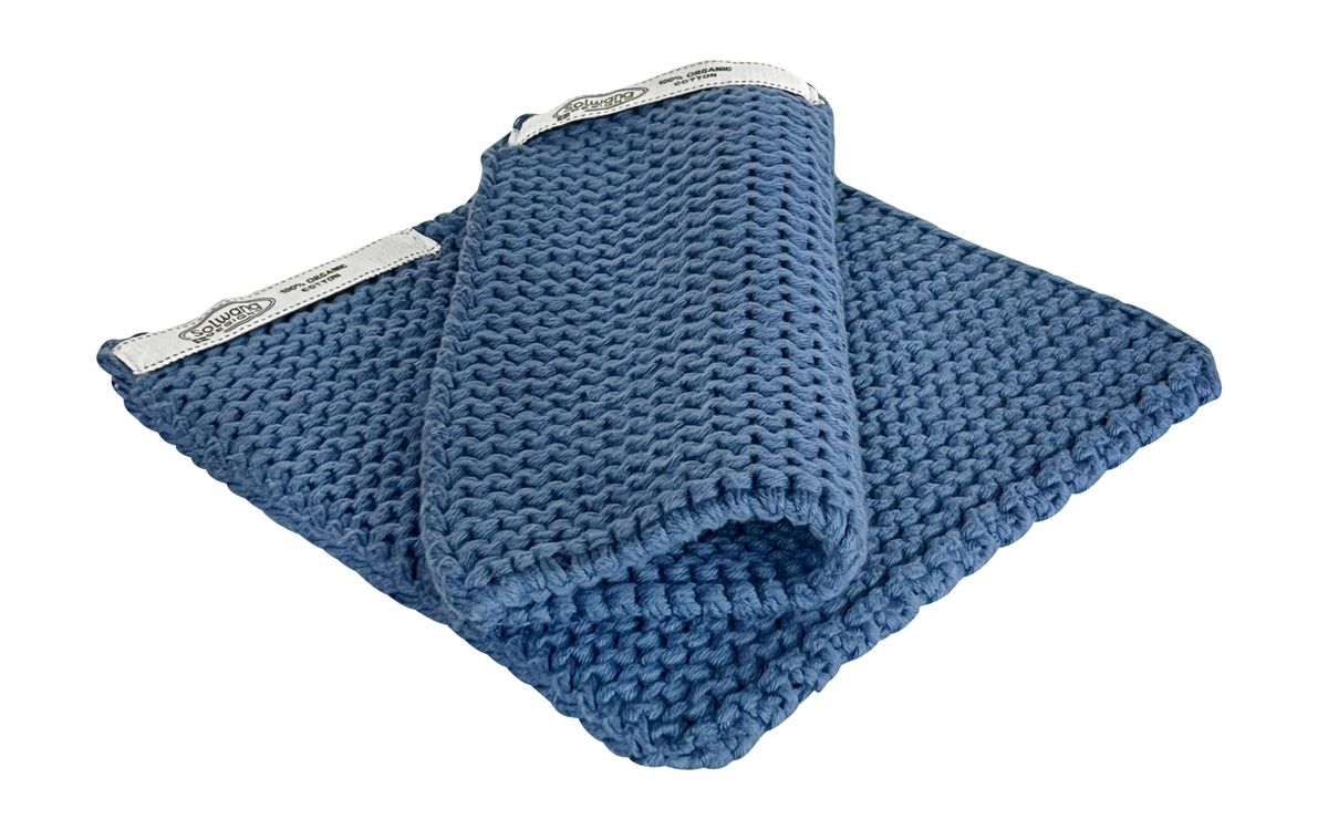 Topflappen Blau