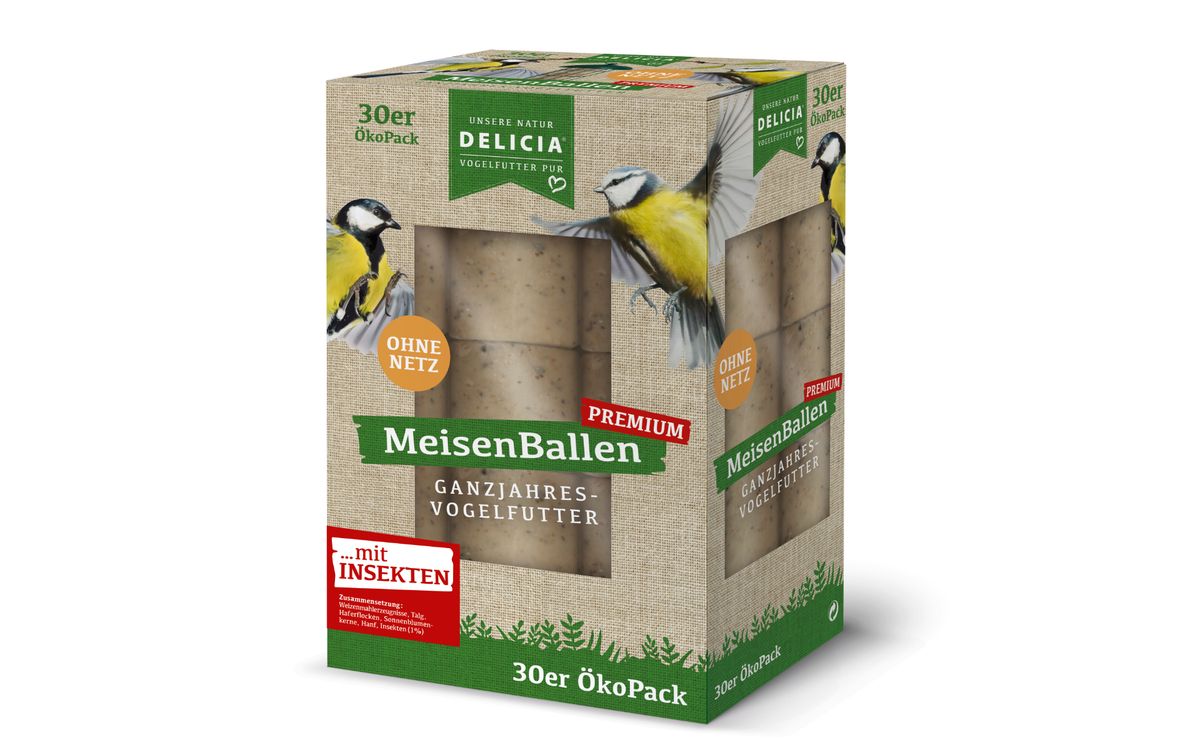 Premium MeisenBallen mit Insekten - 30er Pack