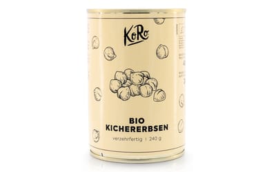 Bio Kichererbsen in der Dose