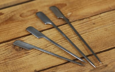 Edelstahl Spieß 12 cm
