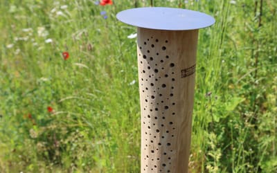 Wildbienen Nisthilfe Stamm 115 cm mit Zubehör
