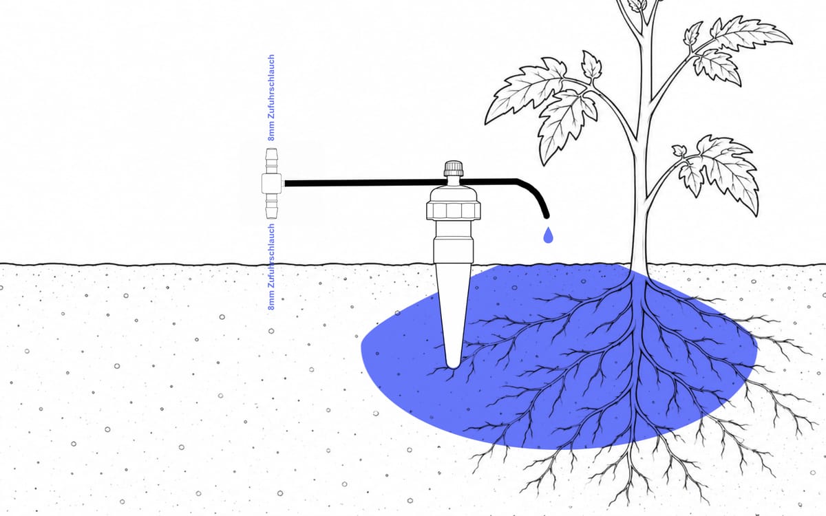 Blumattropfer in Aktion