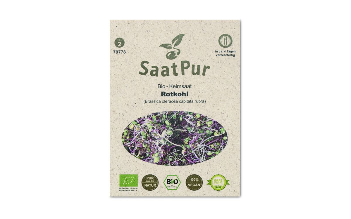 BIO-Keimsprossen Rotkohl