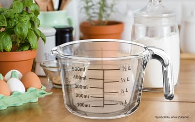 Messkanne aus Borosilikatglas - 0,5 Liter