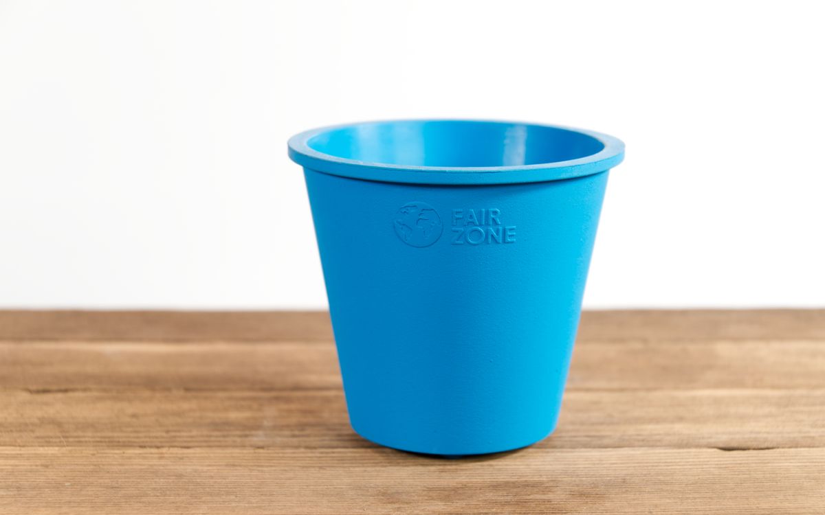 Pflanztöpfe aus Kautschuk - Blau Petrol