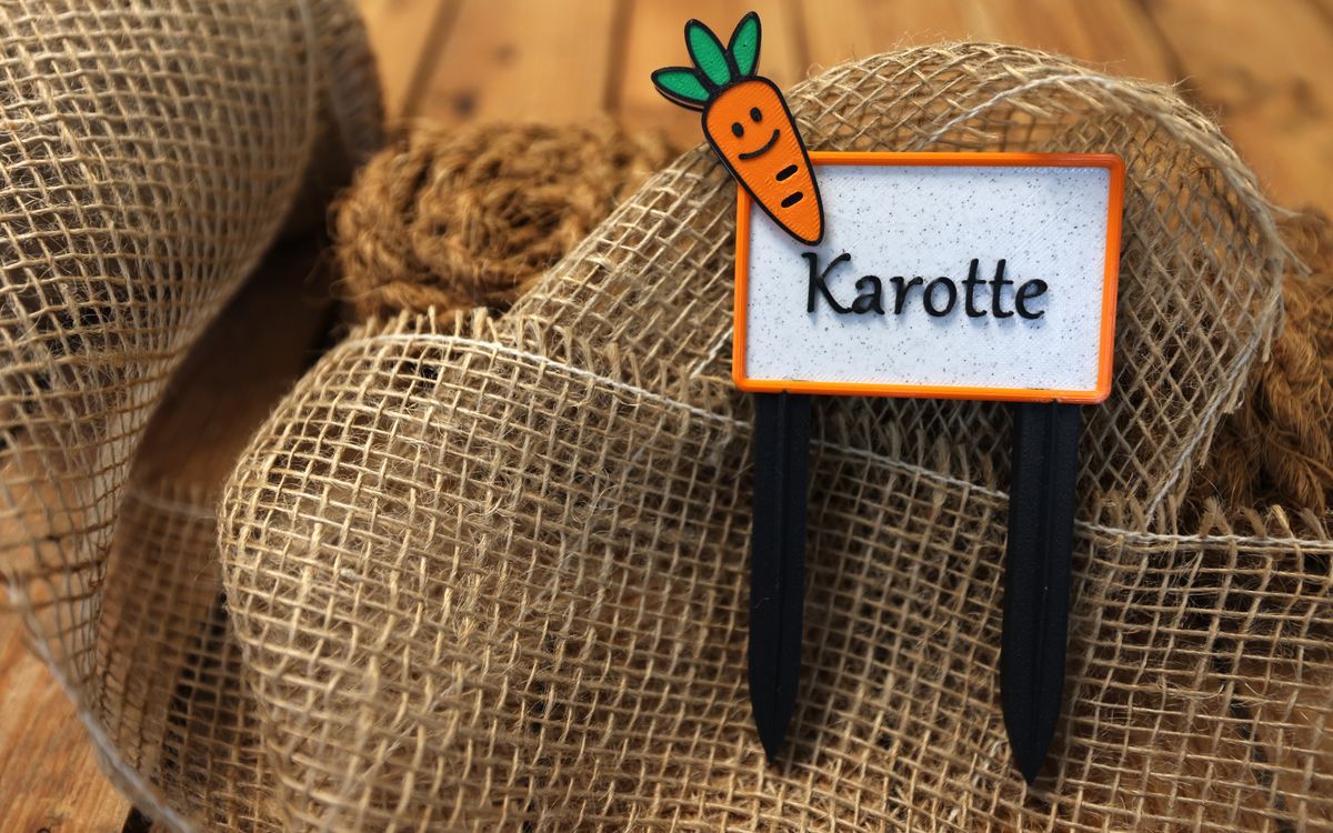 Gemüseschild Karotte