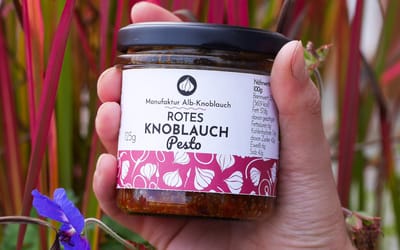 Rotes Knoblauchpesto - Bio