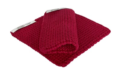 Topflappen Tiefrot