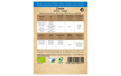 Zinnie Kalifornische Riesen