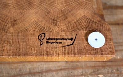 Schneidebrett Eiche gewürfeltes Stirnholz
