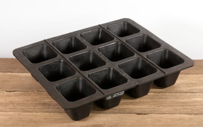 Saatgutschale aus Naturkautschuk 12 Zellen - Saatgutschale