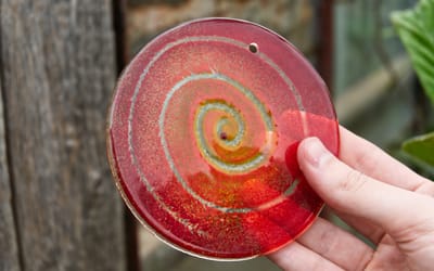 Glasscheibe Klatschmohn