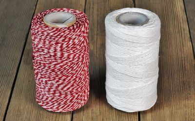 Küchengarn aus Flachs - Weiß