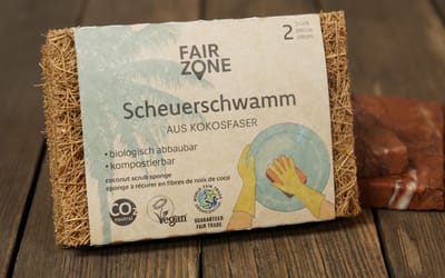 Scheuerschwamm aus Kokosfasern