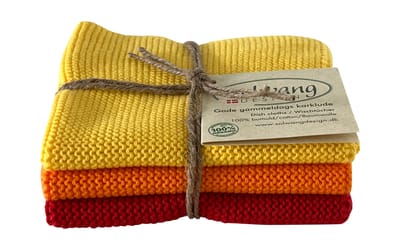 Wischtuch 3er Set Gelb/Orange/Rot
