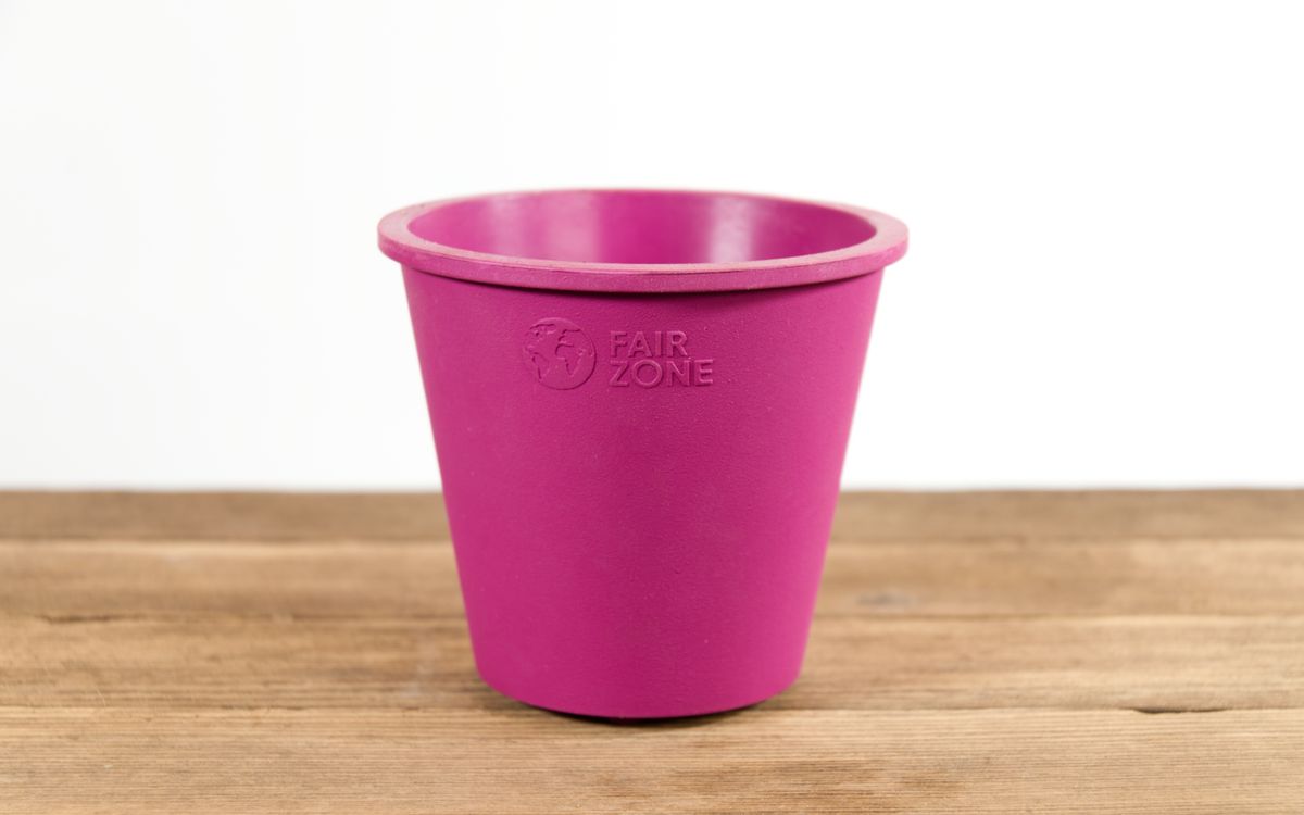 Pflanztöpfe aus Kautschuk - Purple