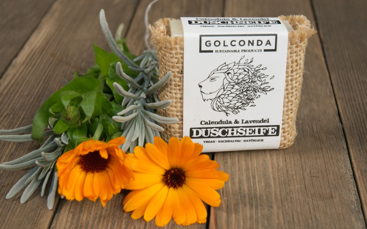Duschseife Calendula und Lavendel